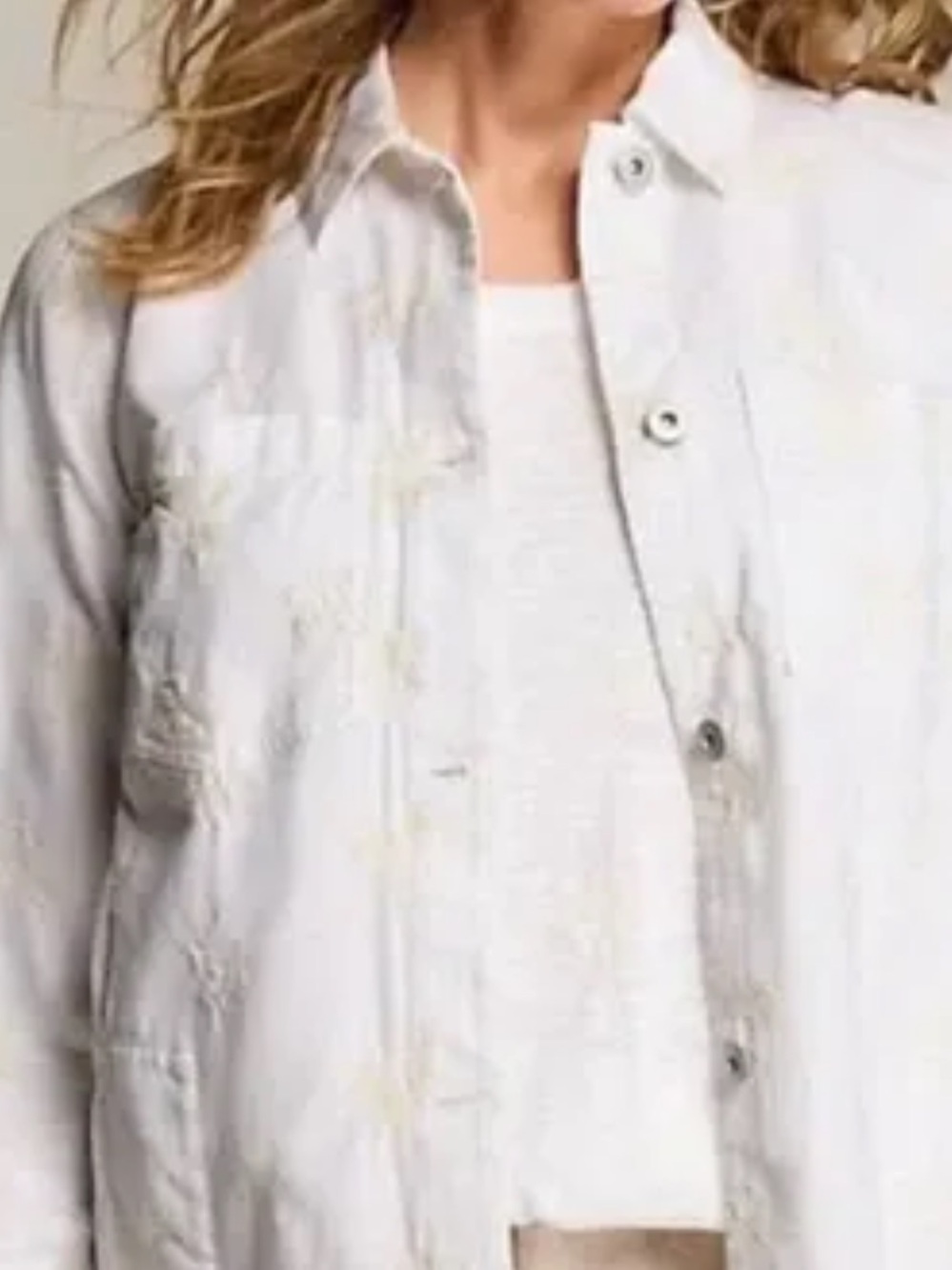 J. Jill jacket Embroidered with pockets NEW Sz XSmall Small